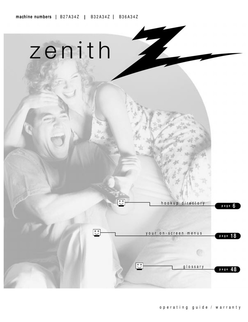 Zenith B27A34Z User manual