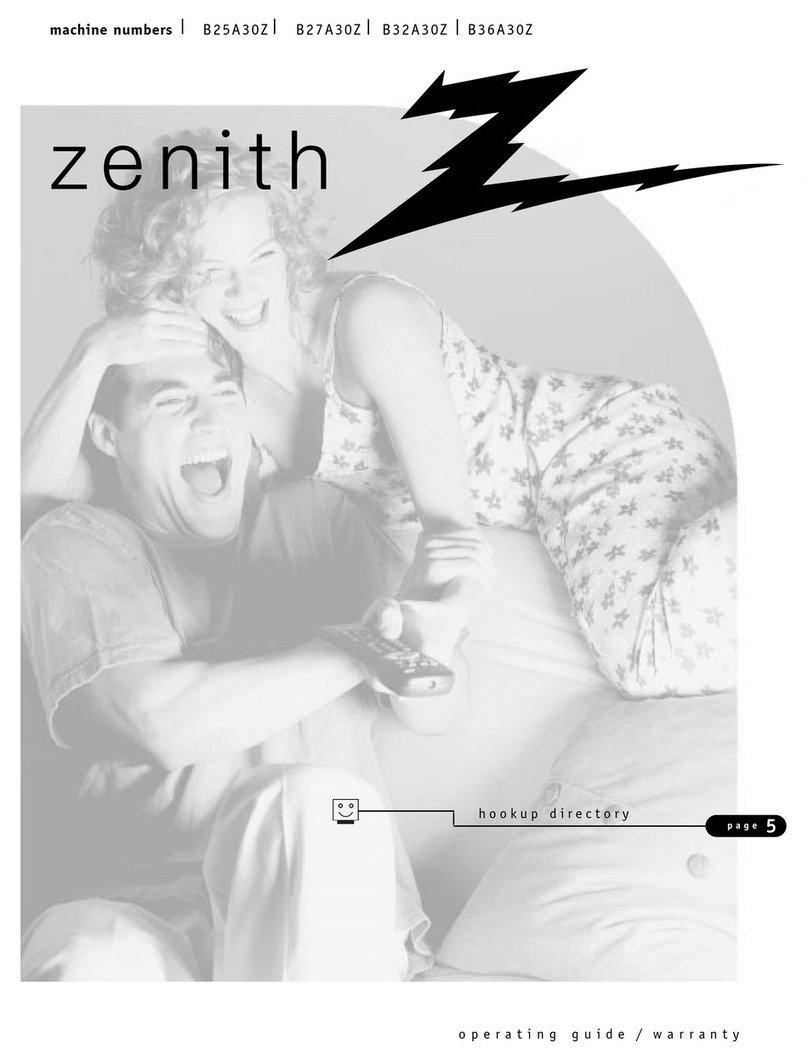 Zenith B25A30ZC User manual