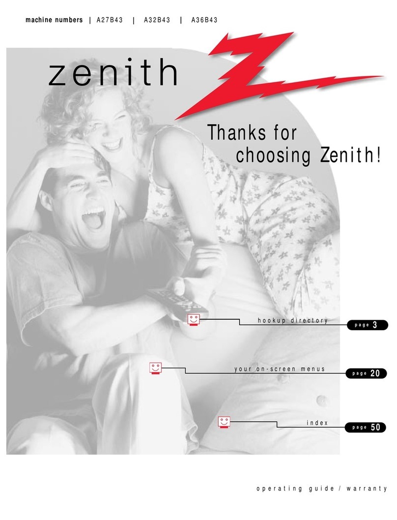 Zenith A27B43 User manual