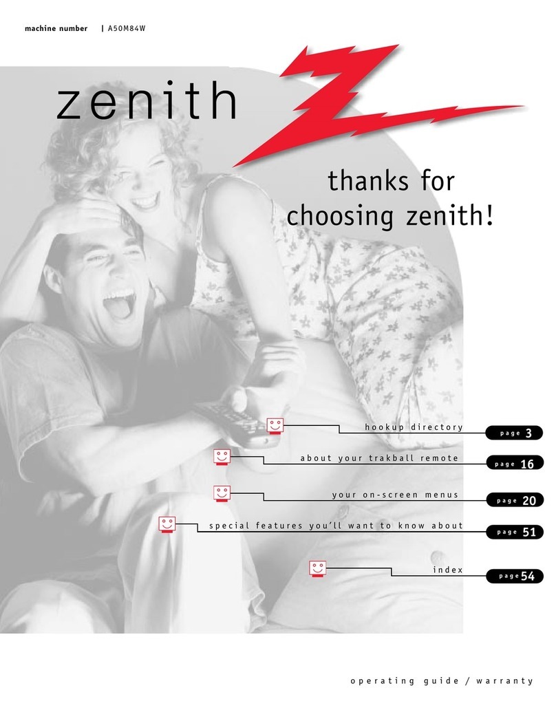 Zenith A50M84W Series User manual