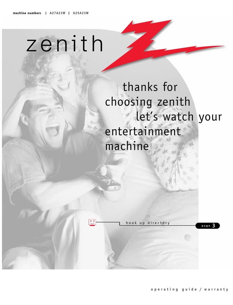 Zenith A25A23W User manual