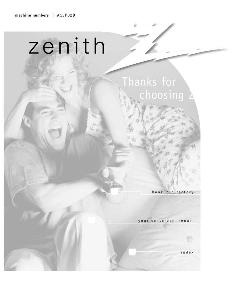 Zenith A13P02D User manual