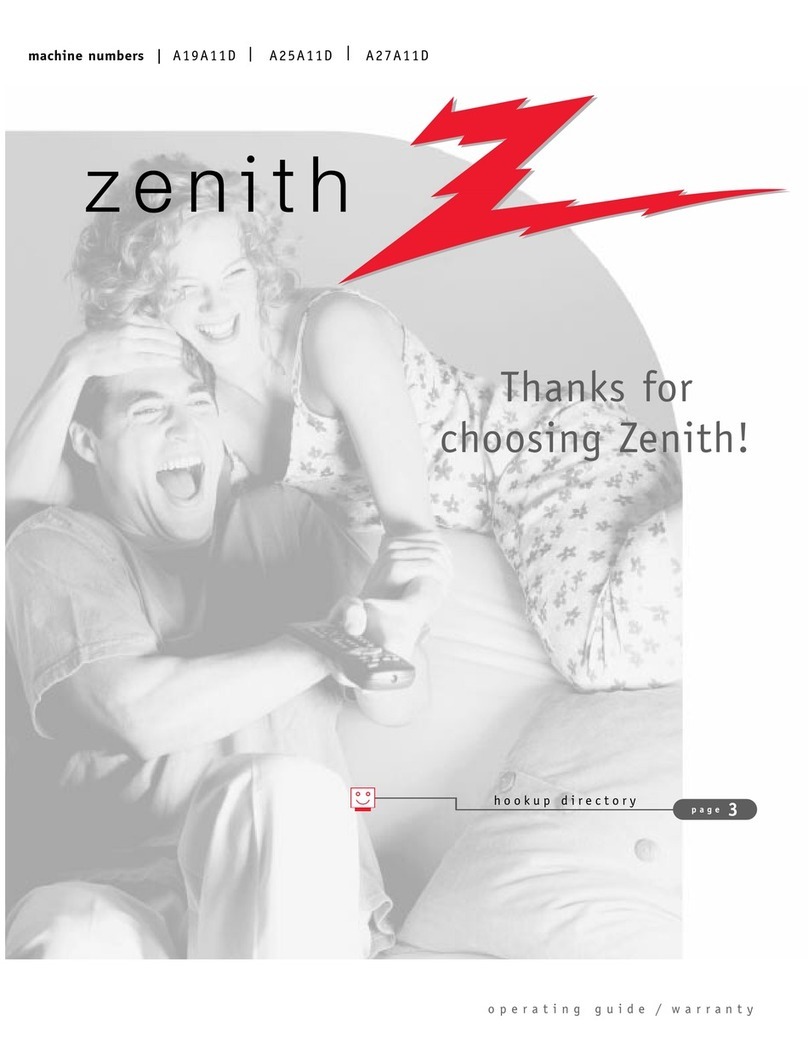 Zenith A19A11D User manual