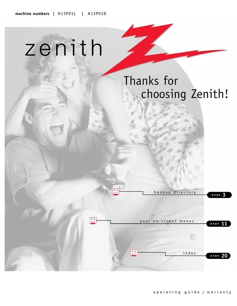 Zenith A13P01D User manual