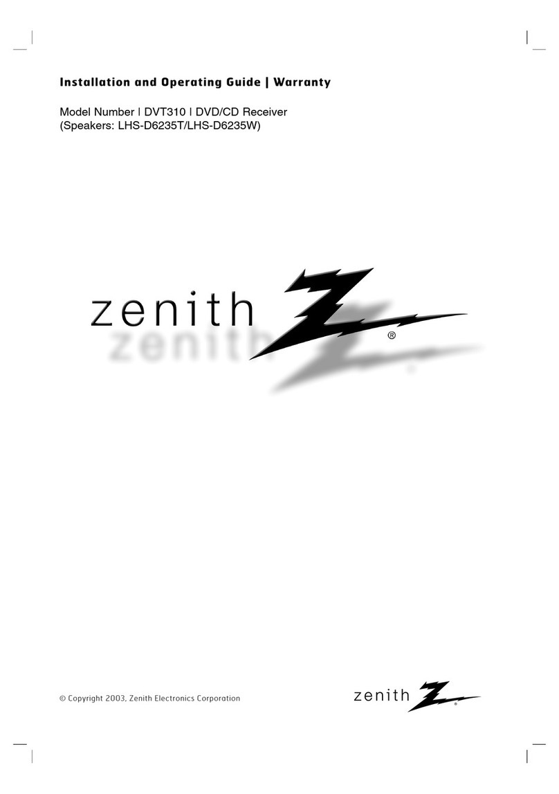 Zenith DVT310 Installation guide Zenith DVT310 Installation guide
