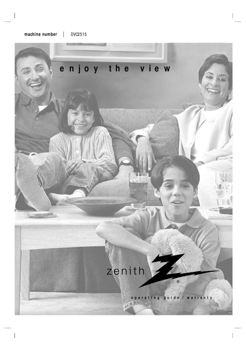 Zenith DVC2515 operating guide