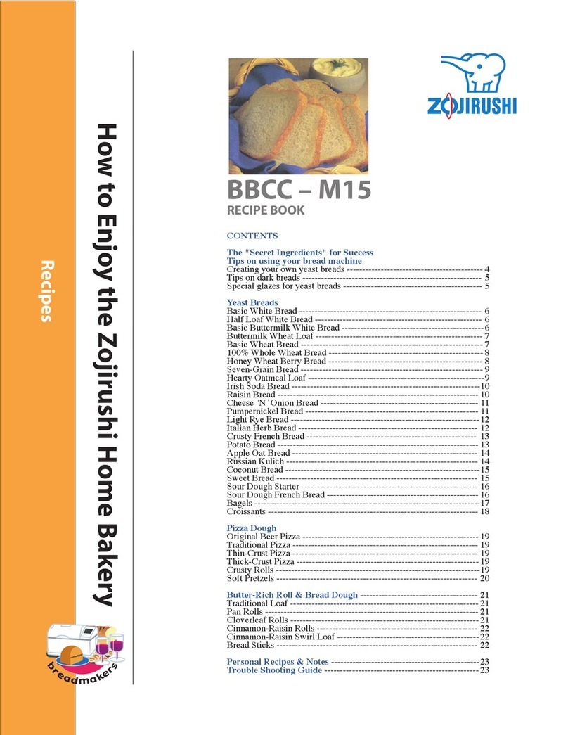 Zojirushi BBCC-M15 Quick guide