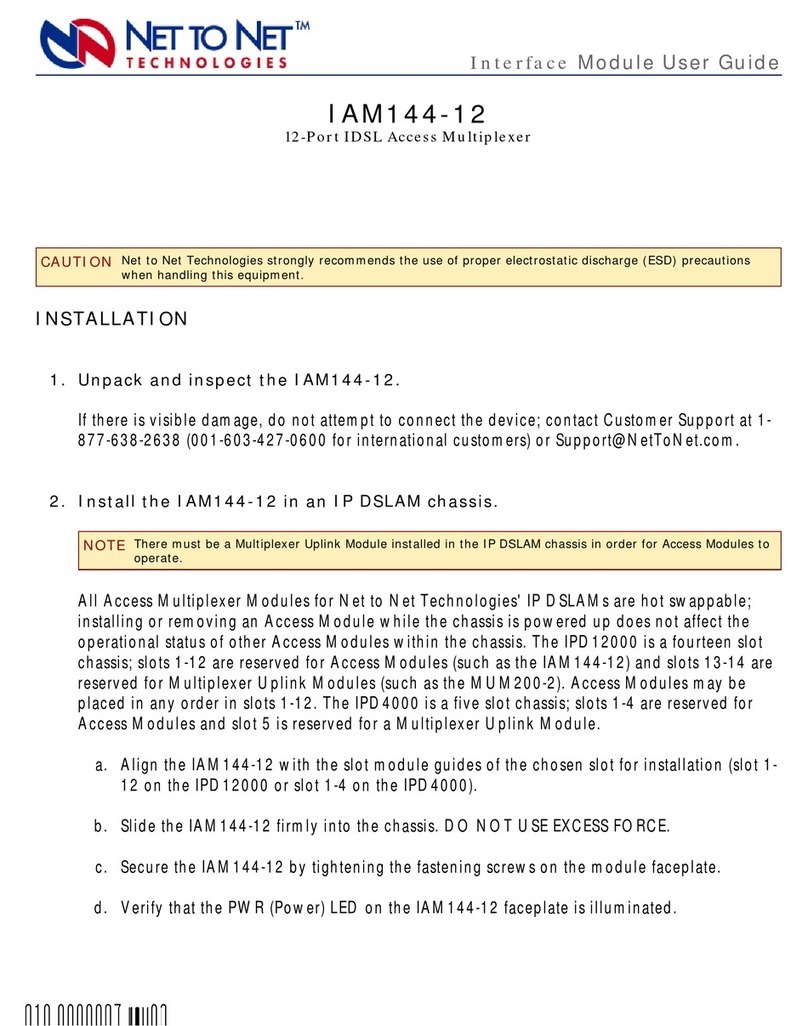 Net to Net Technologies IAM144 user guide