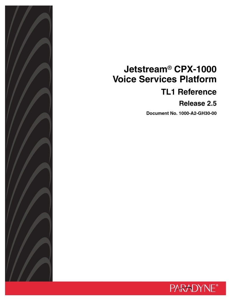 Paradyne Jetstream CPX-1000 reference guide