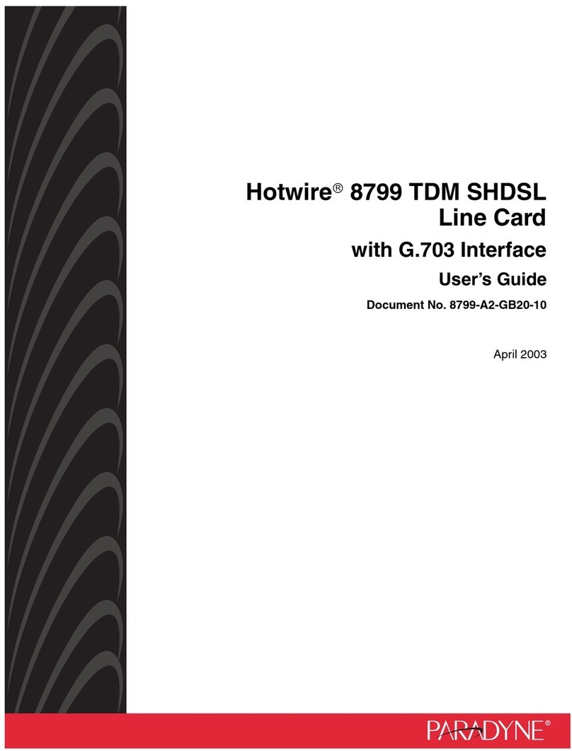 Paradyne Hotwire 8799 user guide