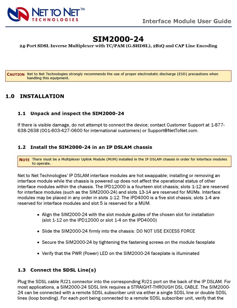 Net to Net Technologies SIM2000 user guide