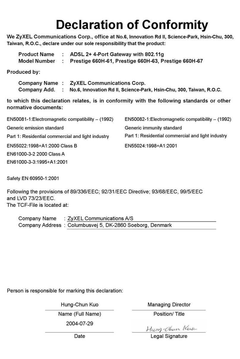 ZyXEL Communications P-660H-61 Reference guide