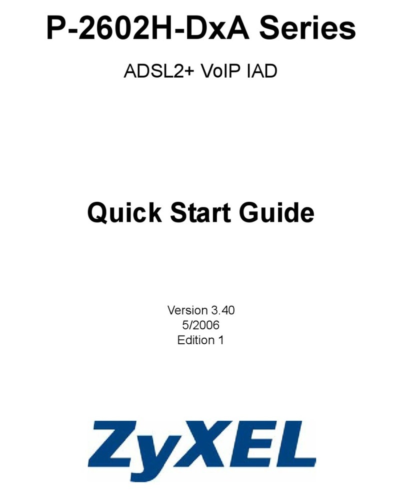 ZyXEL Communications P-2602H-D1A User manual
