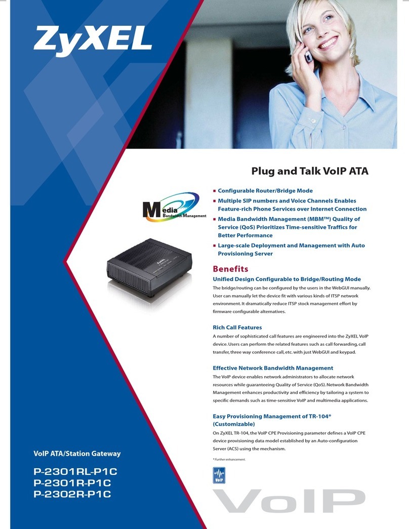 ZyXEL Communications P-2302R-P1C User manual
