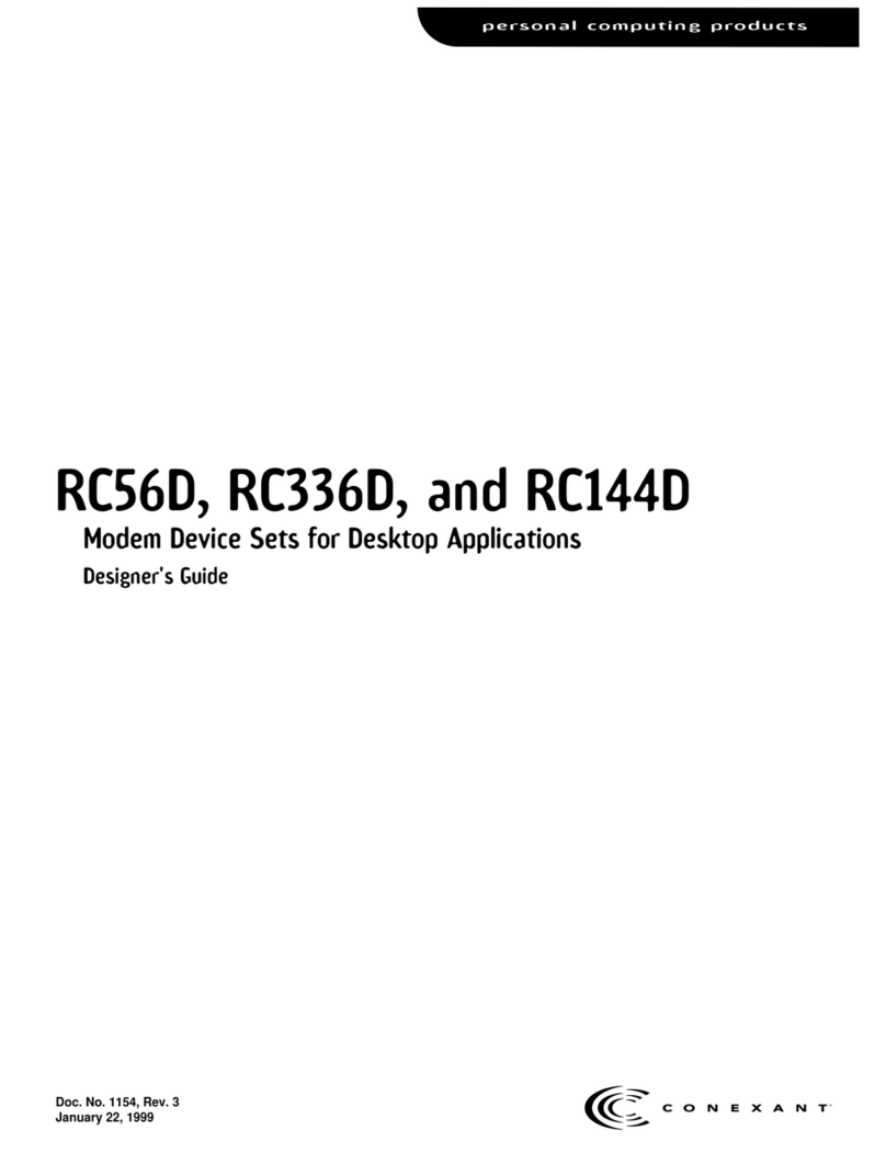 Conexant RC336D User manual