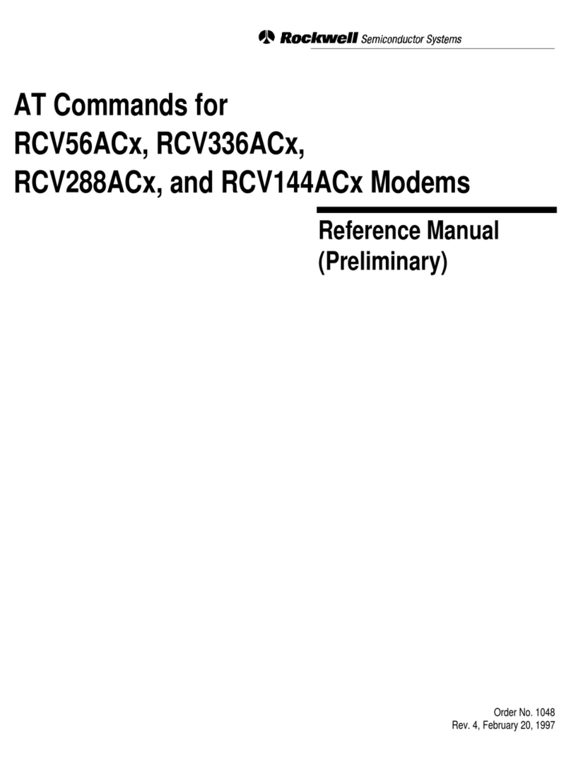 Rockwell RCV288ACx Command reference manual
