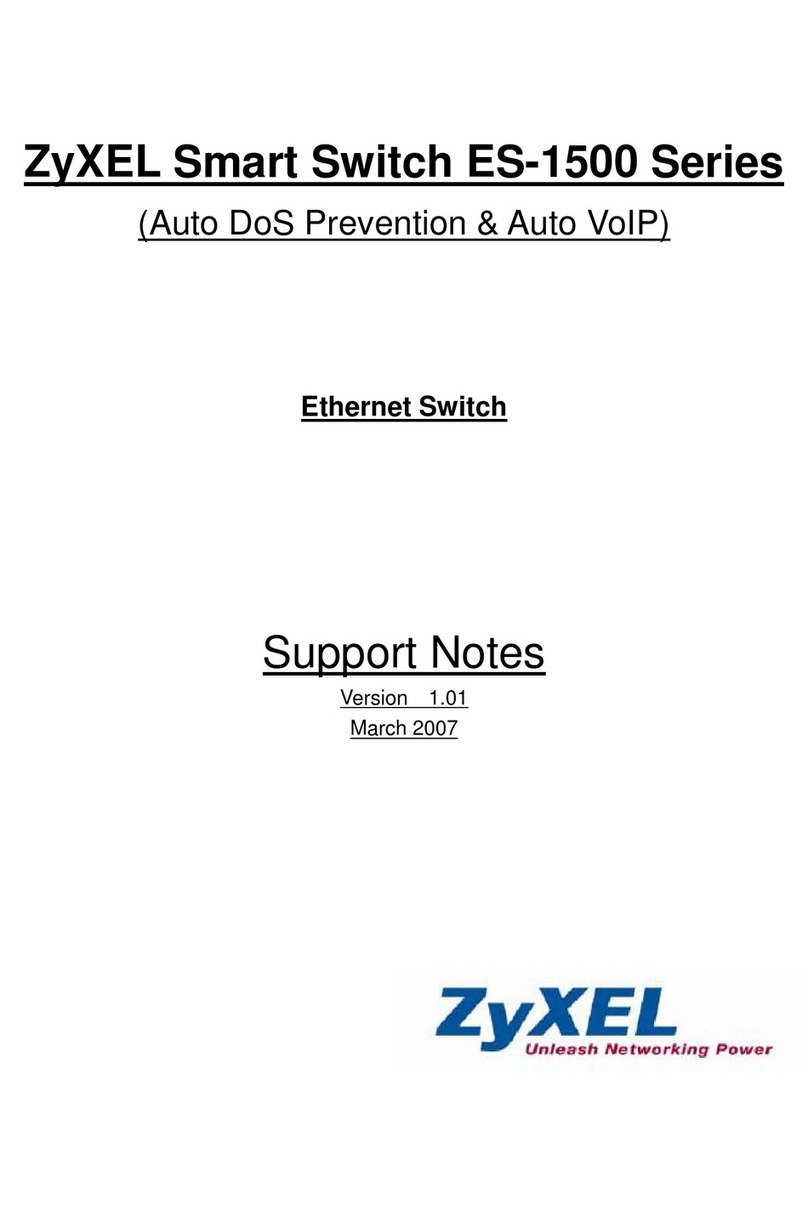 ZyXEL Communications EXTRASMART ES-1528 Support notes