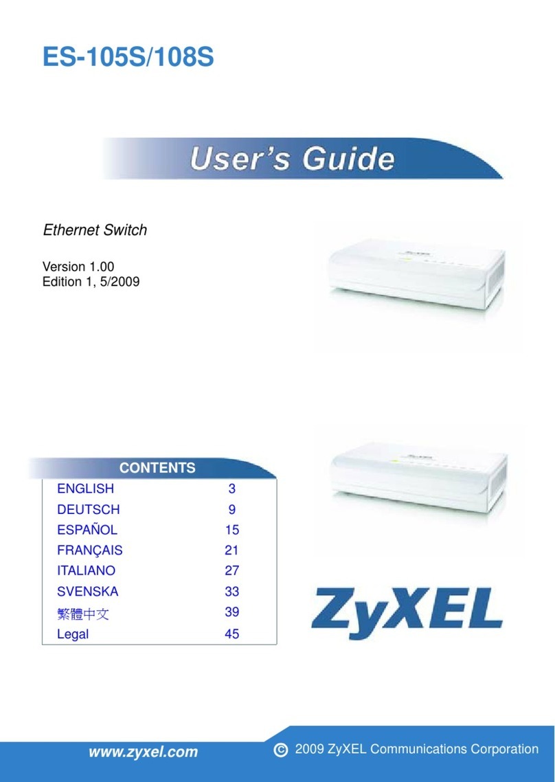 ZyXEL Communications Dimension ES-108S user guide