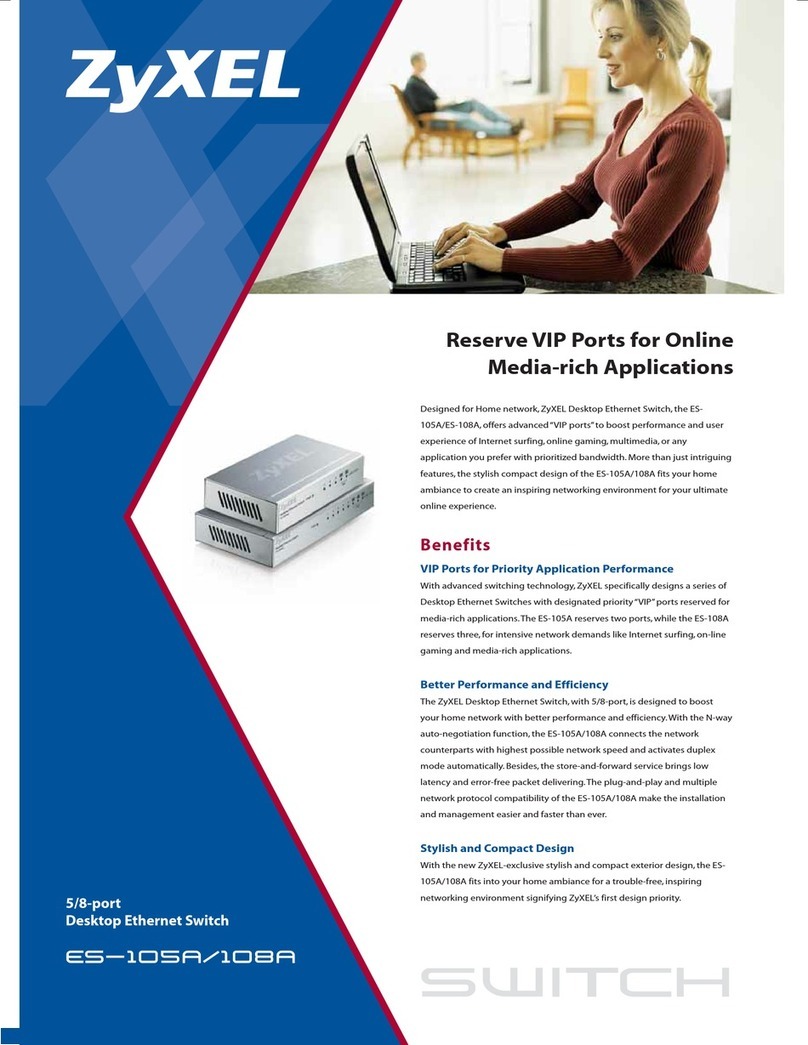 ZyXEL Communications Dimension ES-105A Specifications