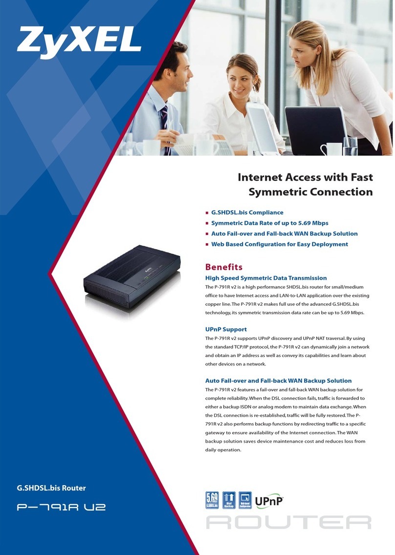 ZyXEL Communications P-791R V2 User manual