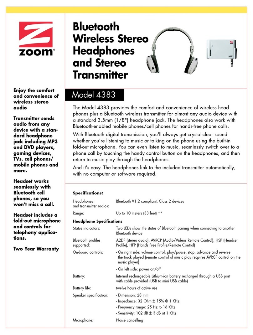 Zoom 4383 Specifications