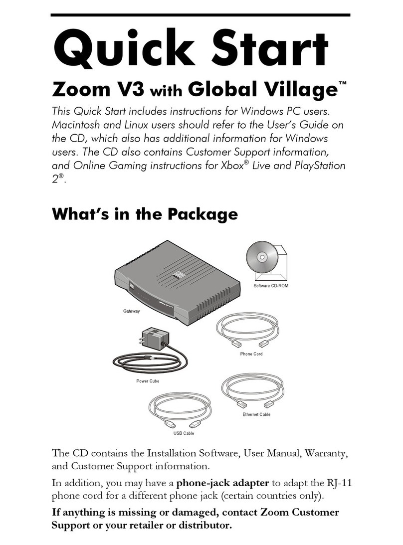 Zoom V3 1612 quick start guide