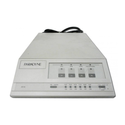 Paradyne Comsphere 3510 User manual Paradyne Comsphere 3510 User manual