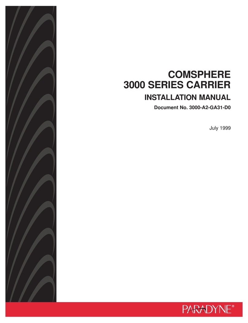 Paradyne Compshere 3000 Series installation manual Paradyne Compshere 3000 Series installation manual