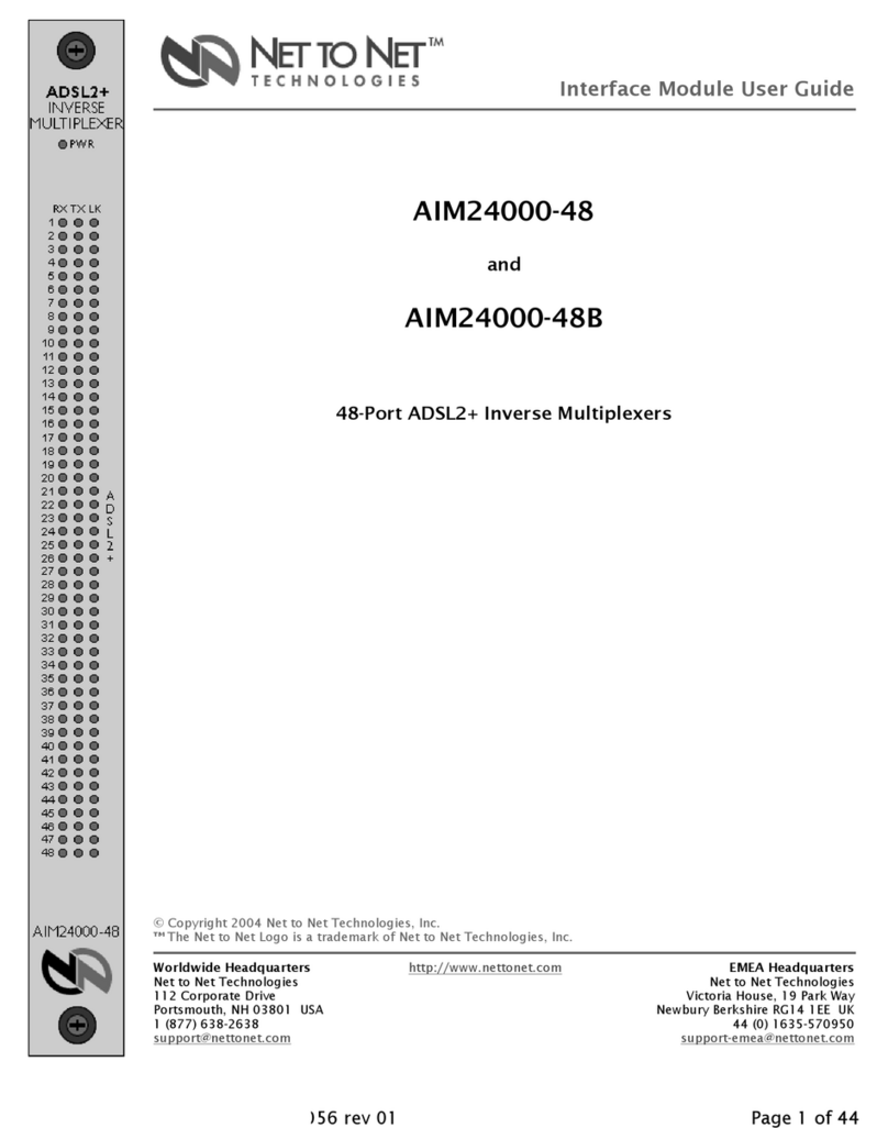 Net to Net Technologies AIM24000 User manual Net to Net Technologies AIM24000 User manual