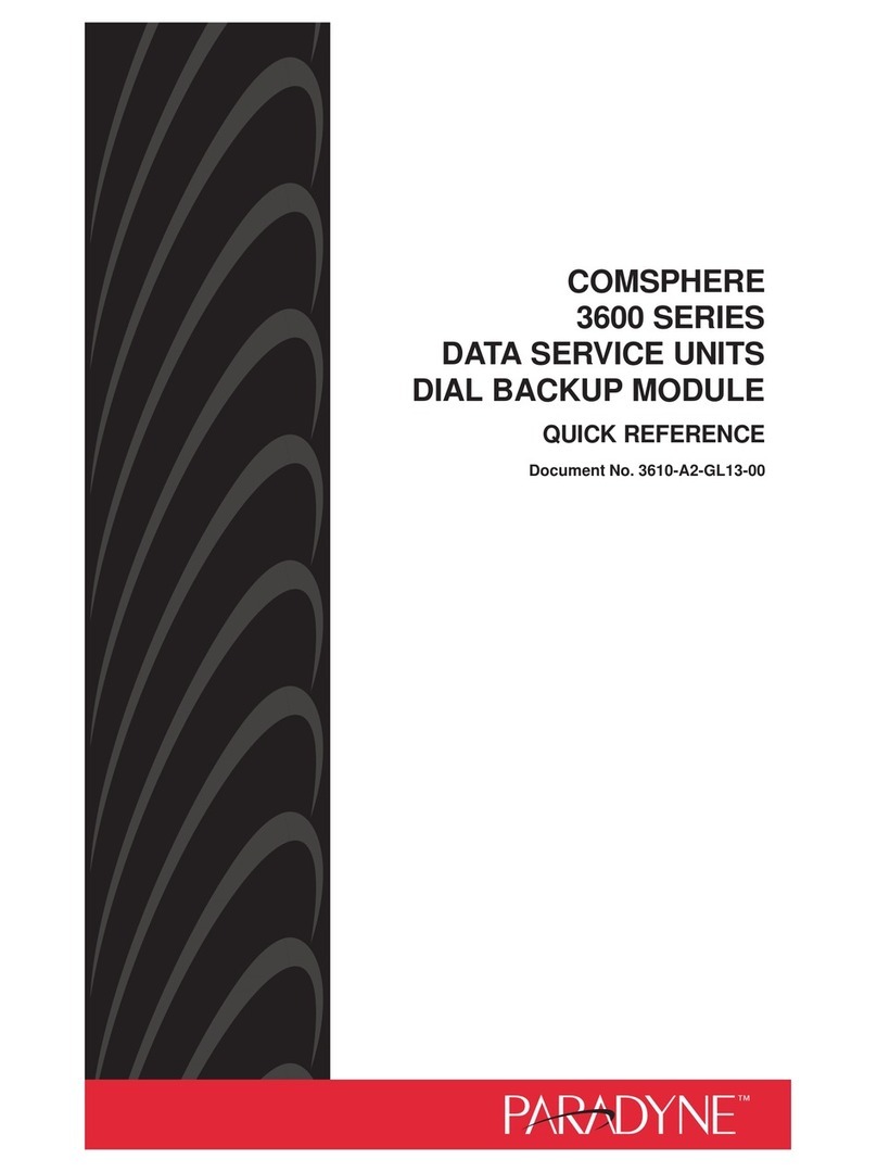 Paradyne COMSPHERE 3610 User manual