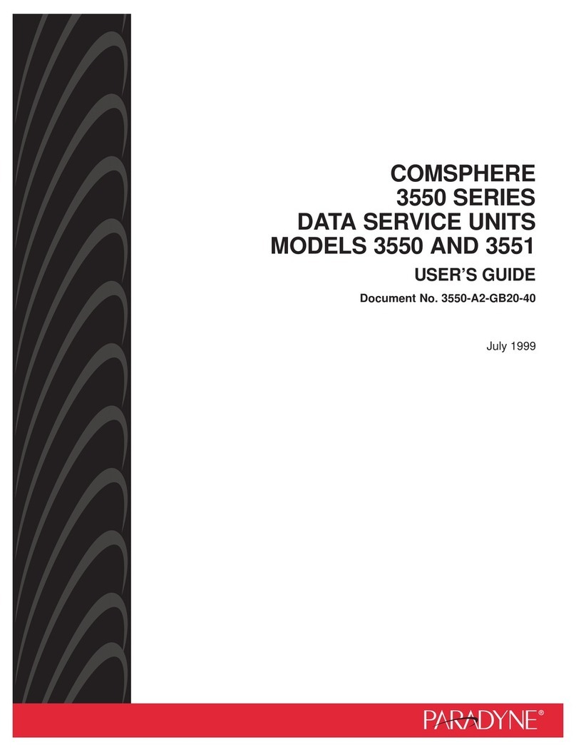 Paradyne COMSPHERE 3550 Series user guide