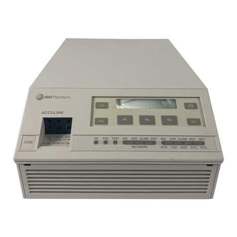 Paradyne ACCULINK 3160 User manual Paradyne ACCULINK 3160 User manual