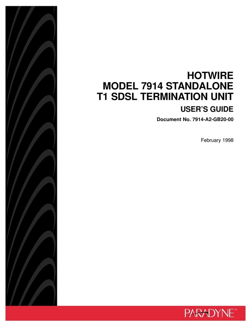 Paradyne HotWire 7914 User manual