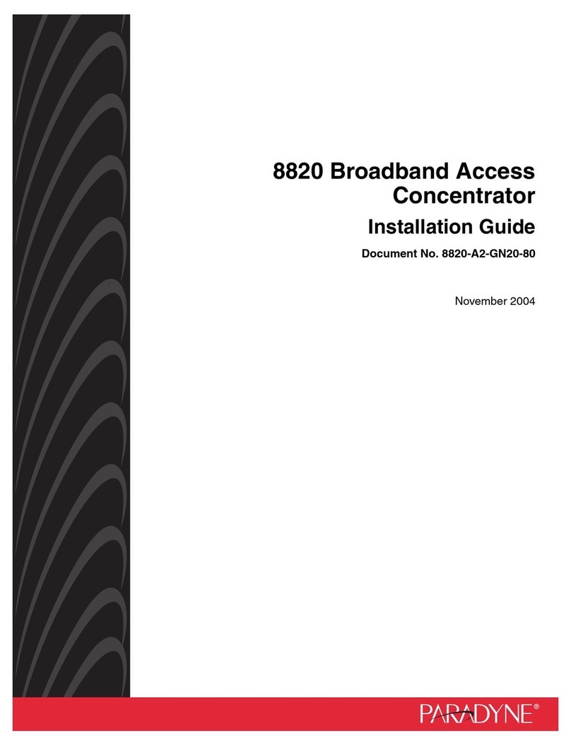 Paradyne 8820 installation guide Paradyne 8820 installation guide