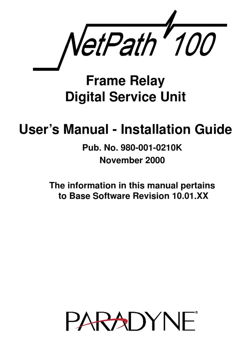 Paradyne FrameSaver NP 100 User manual