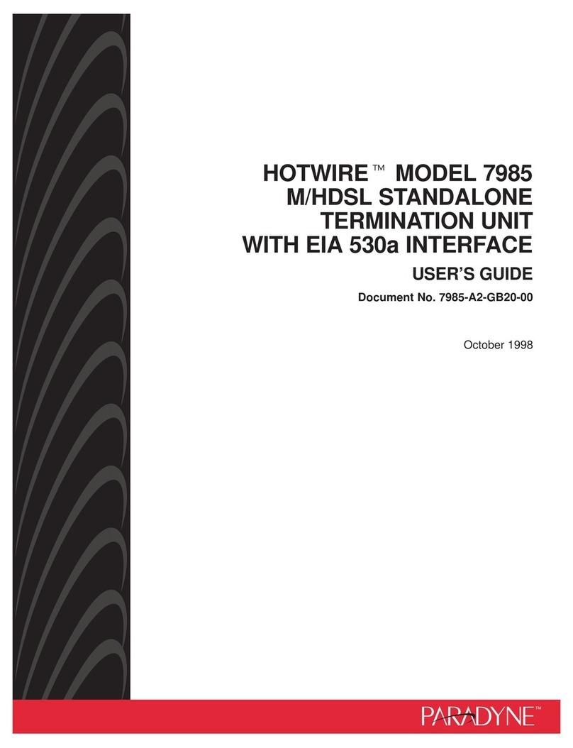 Paradyne Hotwire 7985 user guide