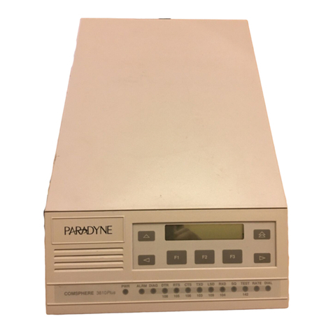 Paradyne COMSPHERE 3810Plus User manual