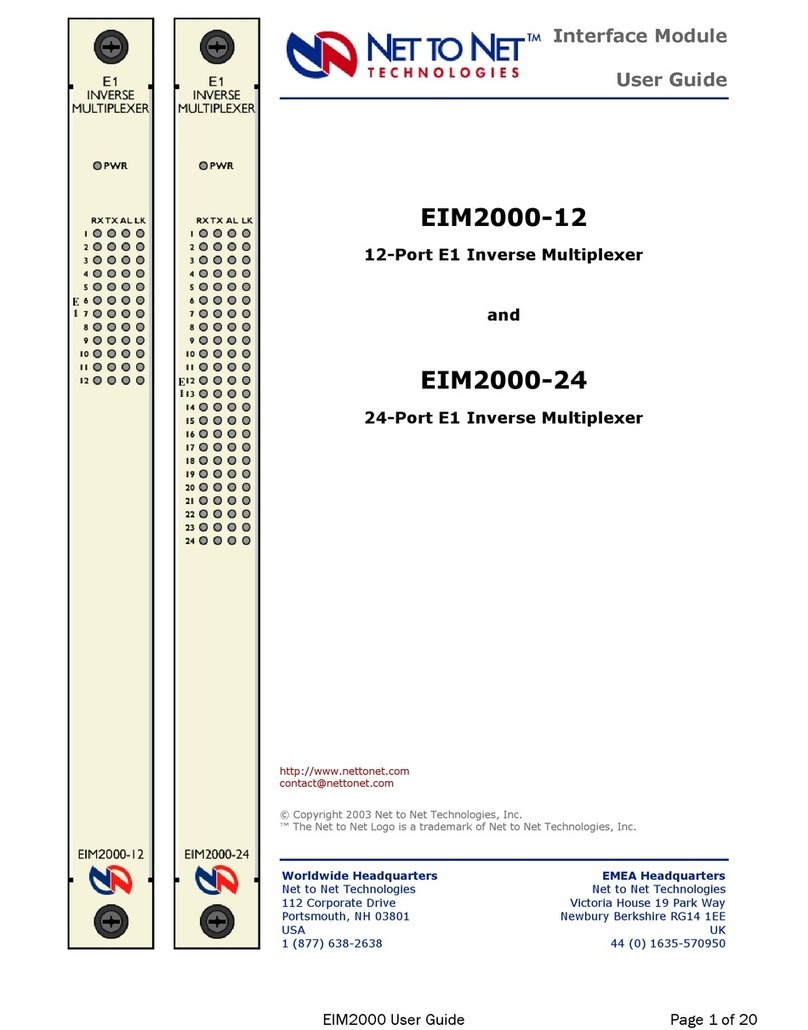 Net to Net Technologies EIM2000 User manual