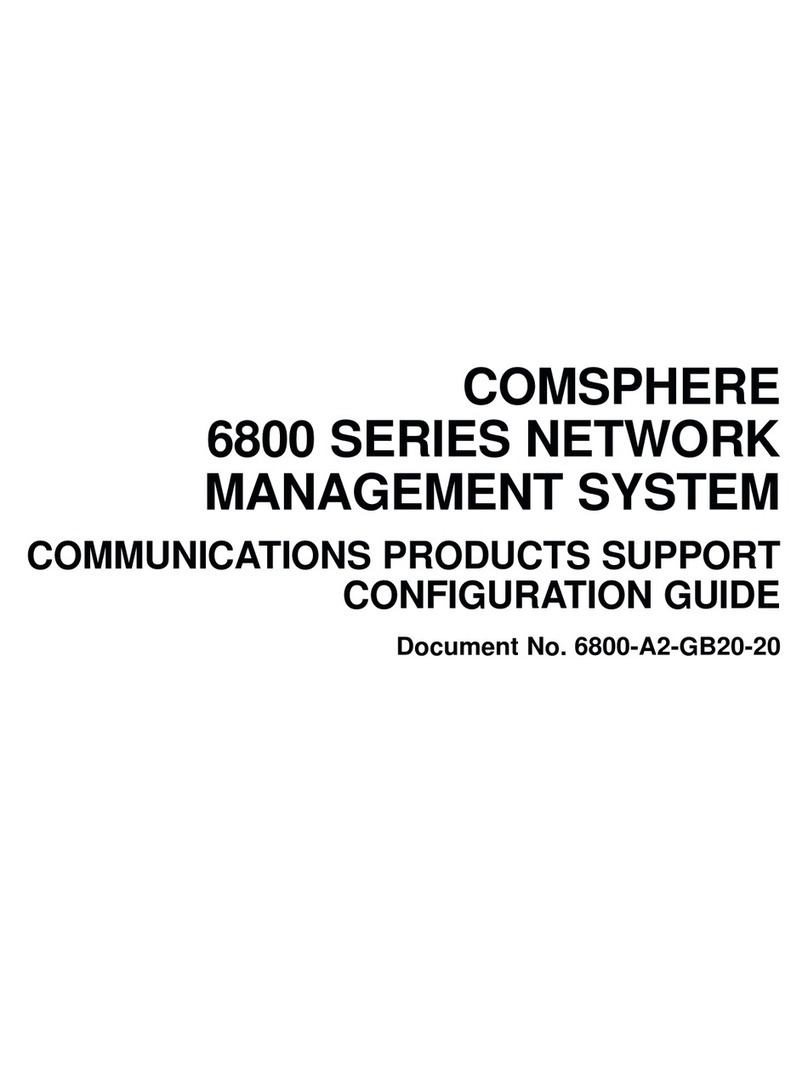 Paradyne COMSPHERE 6800 Series Communications Products Support Configuration Guide Paradyne COMSPHERE 6800 Series Communications Products Support Configuration Guide