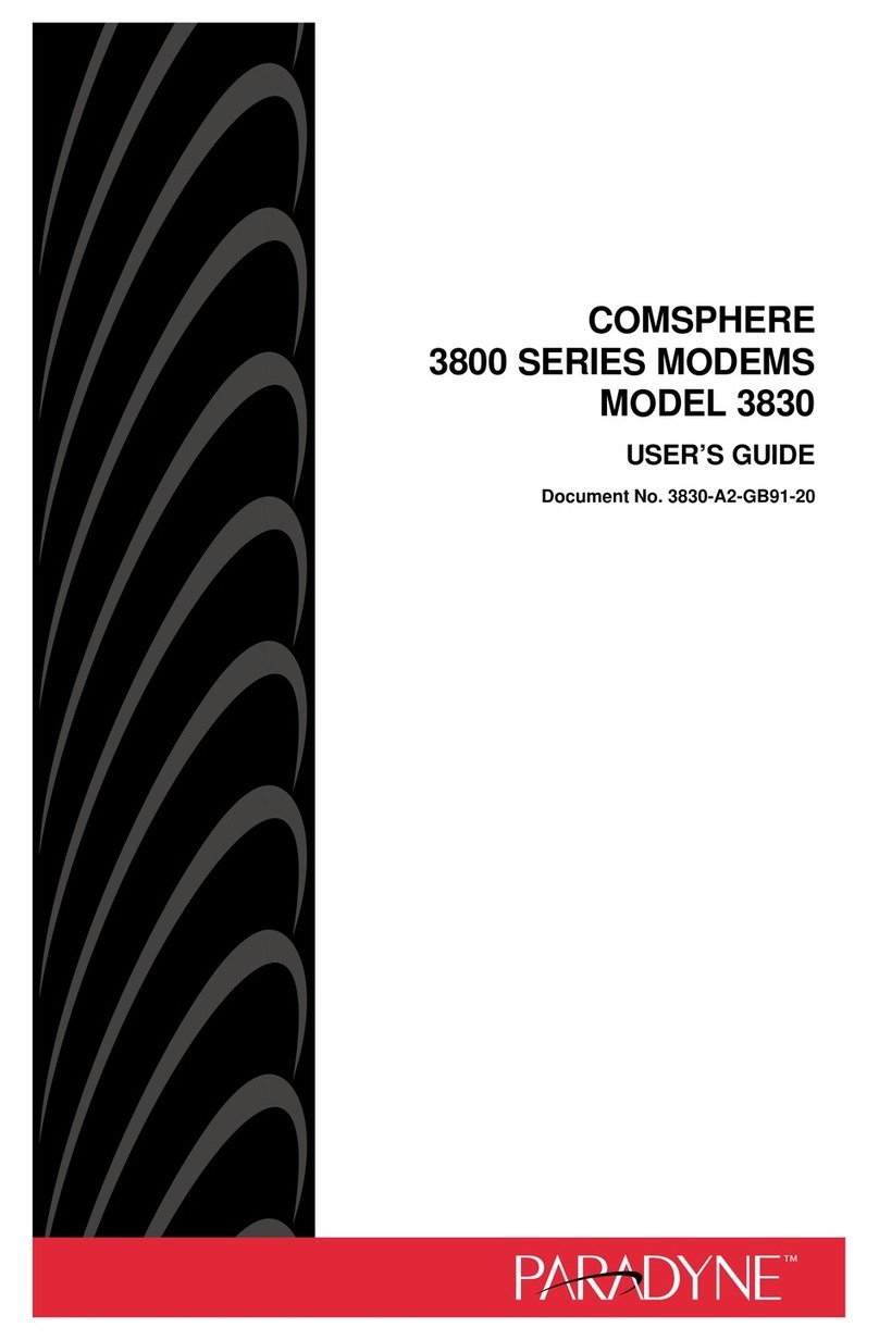 Paradyne COMSPHERE 3830 User manual