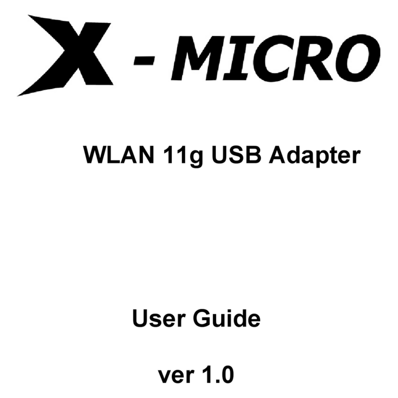 X-Micro XWL-11GUAR user guide