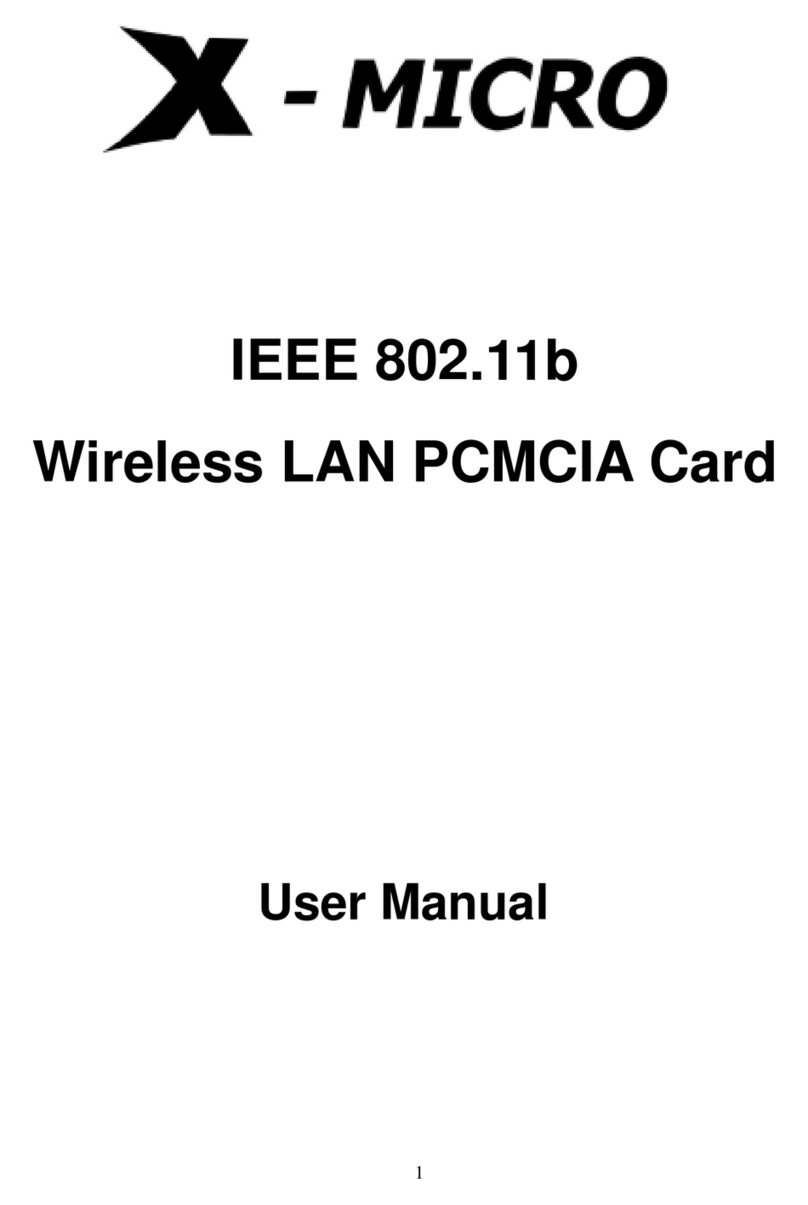 X-Micro XWL-11BPRG User manual