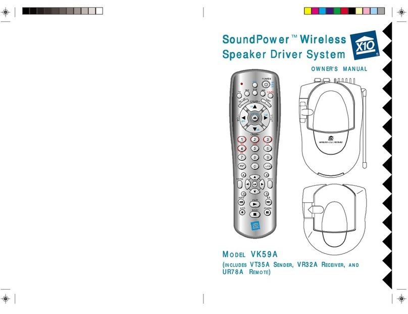 X10 SoundPower VK59A owner's manual