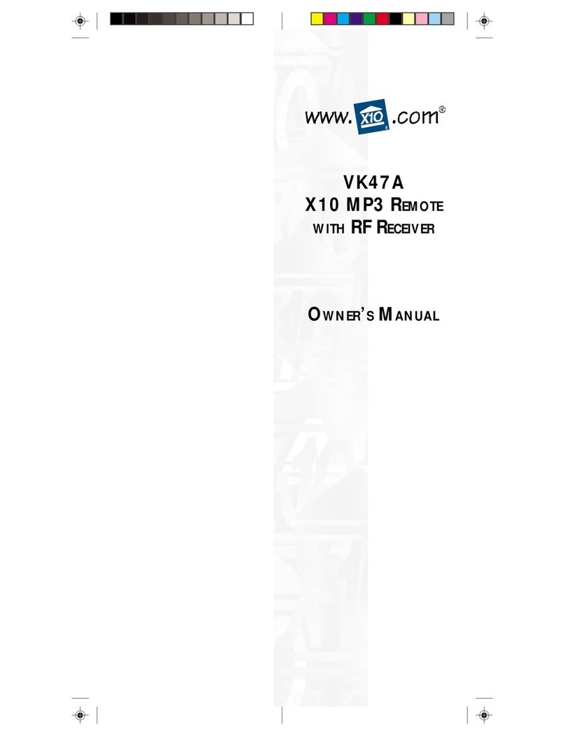 X10 VK47A User manual