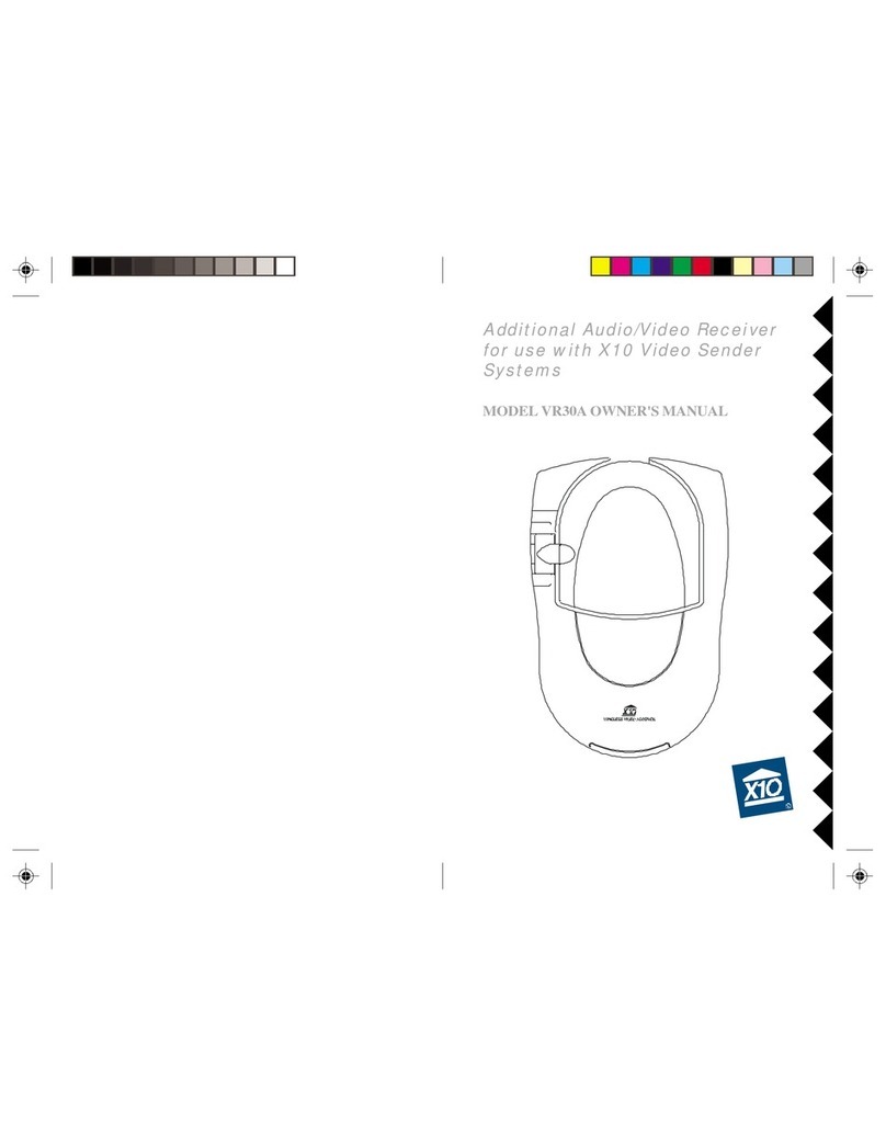 X10 VR30A User manual