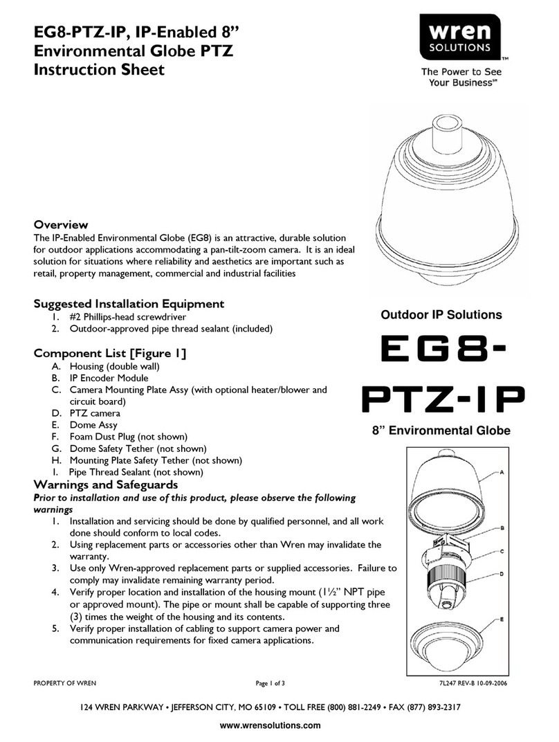 Wren MiniGlobe IP-EG8PTZ User manual