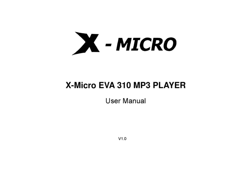 X-Micro XMP3X-F512 User manual