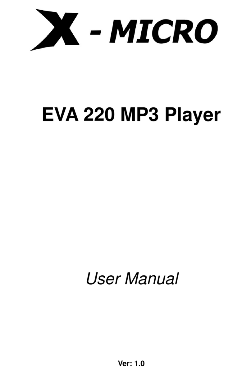 X-Micro XMP3U-F512 user manual