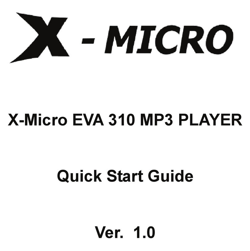 X-Micro XMP3X-F512 User manual