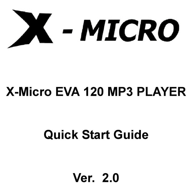 X-Micro XMP3A-F1G quick start guide